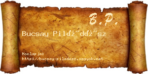 Bucsay Piládész névjegykártya